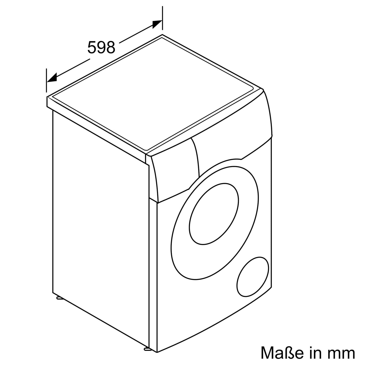 BOSCH WNC244070 Waschtrockner Serie 8, Frontlader mit 9-6kg Fassungsvermögen, 1400 UpM, Home Connect, EcoSilence Drive, Iron Assist, SpeedPerfect, AutoDry, Weiß, 60cm