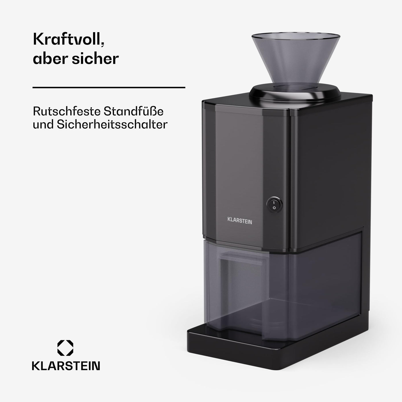 Klarstein Crushed-Ice-Maschine - Edelstahl, 15 kg/h, 3,5 L Behälter, Sicherheitsschalter, Saugnapf-Füße, Einfache Reinigung, Ideal für Partys