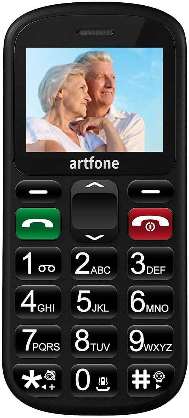 artfone CS181 Seniorenhandy ohne Vertrag | Mobiltelefon mit großen Tasten | Dual SIM Handy mit Notruftaste | Rentner Handy große Tasten | GSM Handy | Inklusive Ladegerat