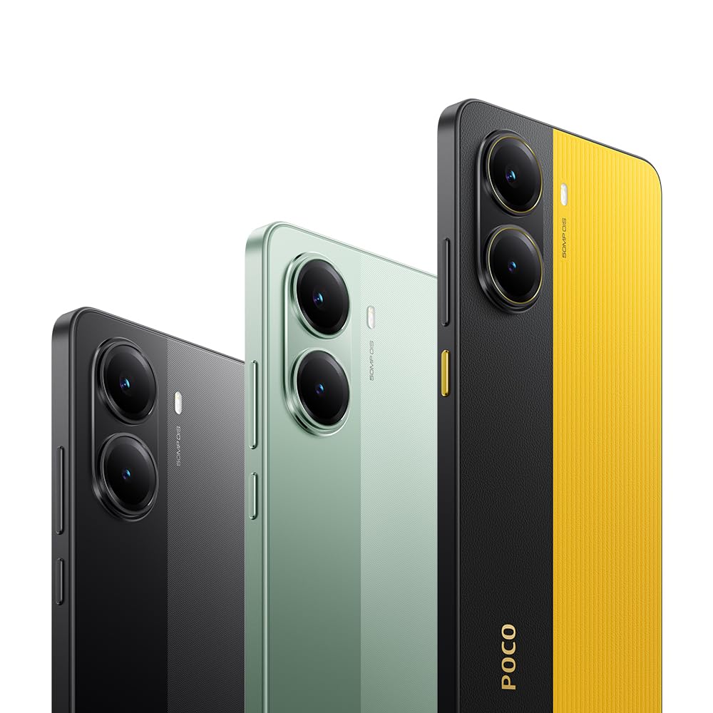 Xiaomi Poco X7 Pro Smartphone, 8+256GB, Gelb, 50MP Hauptkamera mit OIS, 6000mAh (typ.) Akku mit 90W HyperCharge, IP68, KI-Funktionen (Ladegerät Nicht enthalten)