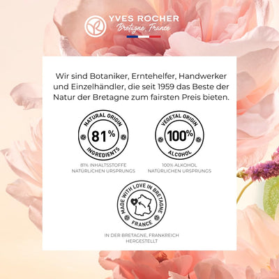 Yves Rocher COMME UNE EVIDENCE Parfum Damen 50 ml | Floraler Chypre-Duft mit Noten von Damaszener-Rose, Bergamotte und Patschuli | Elegantes Parfüm für Frauen mit ätherischen Ölen