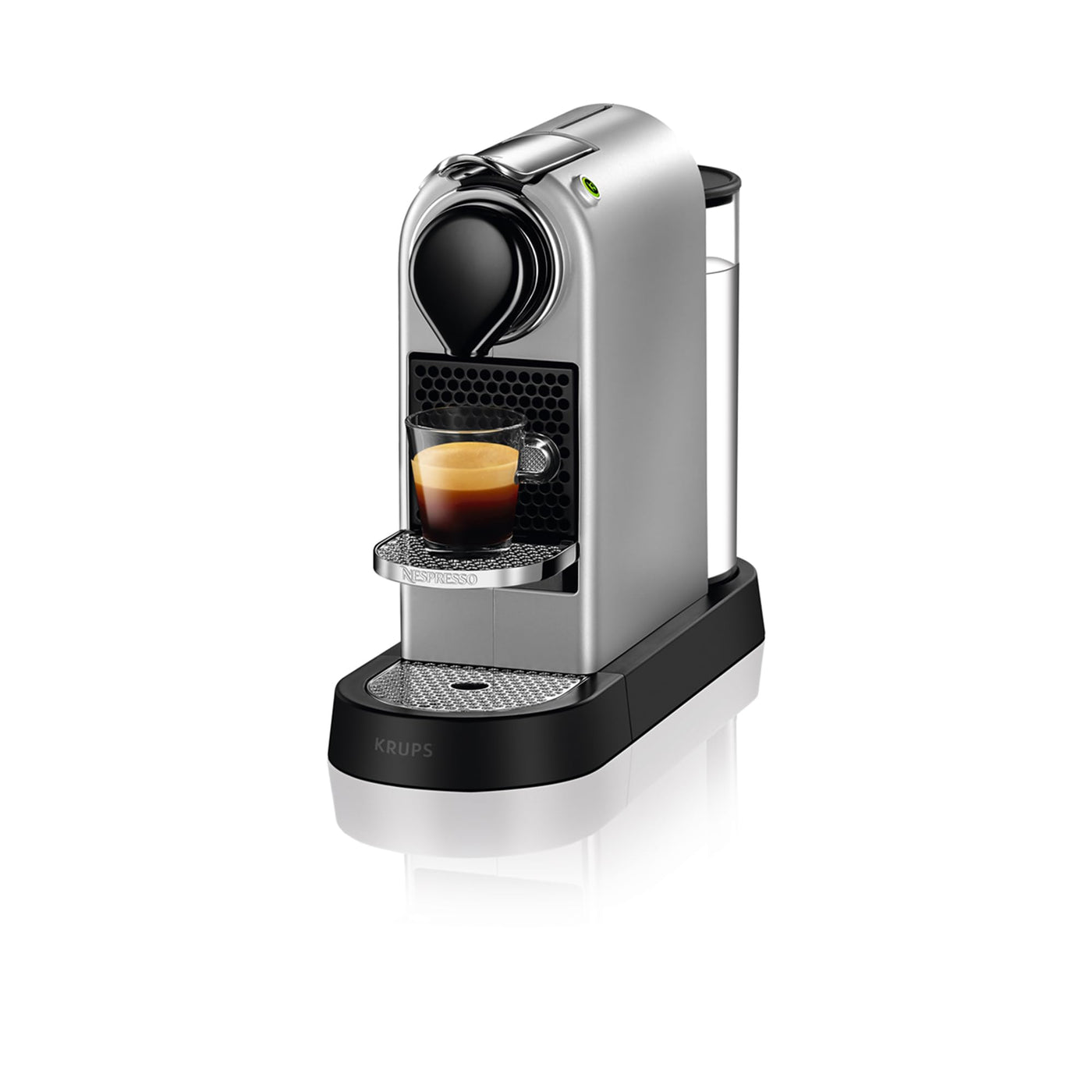 Krups Nespresso XN741B Kaffeemaschine | Freistehende Espressomaschine | Automatische Abschaltung | 1 Liter Wassertank | 1260 Watt | Silber