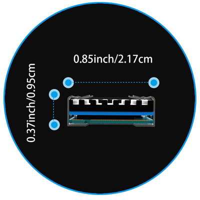 GLOTRENDS M.2 Kühlkörper für 2280 M.2 SSD, passend für PC/PS5/PS5 Slim Installation, 22x70x3mm Aluminium Größe, inklusive Thermal Pad (2 Packungen)