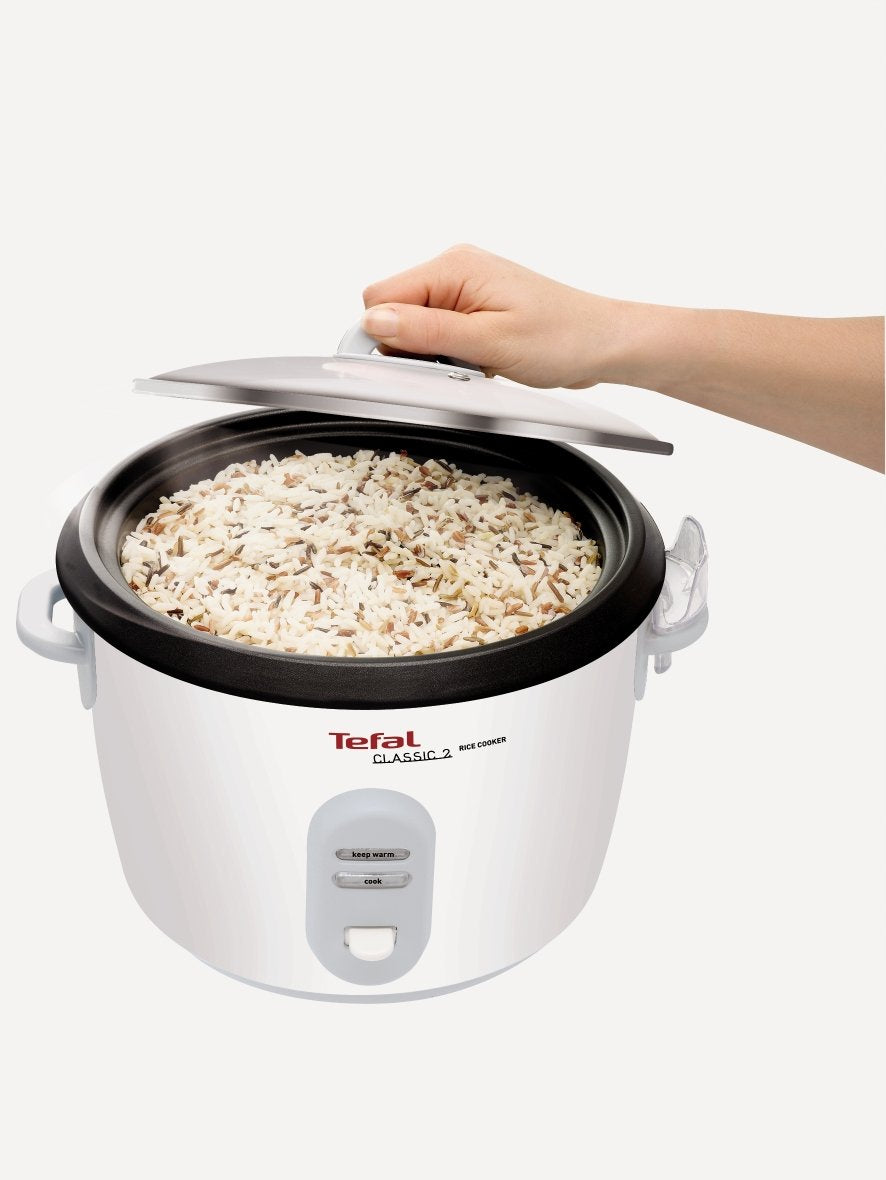 Tefal RK1011 Reiskocher | Voreingestellte Kochprogramme | 10 Tassen Fassungsvermögen (1,8 l) | Manuelle Anpassungen | Perfekt kochender Reis | Dampfkorb im Lieferumfang enthalten | 700W