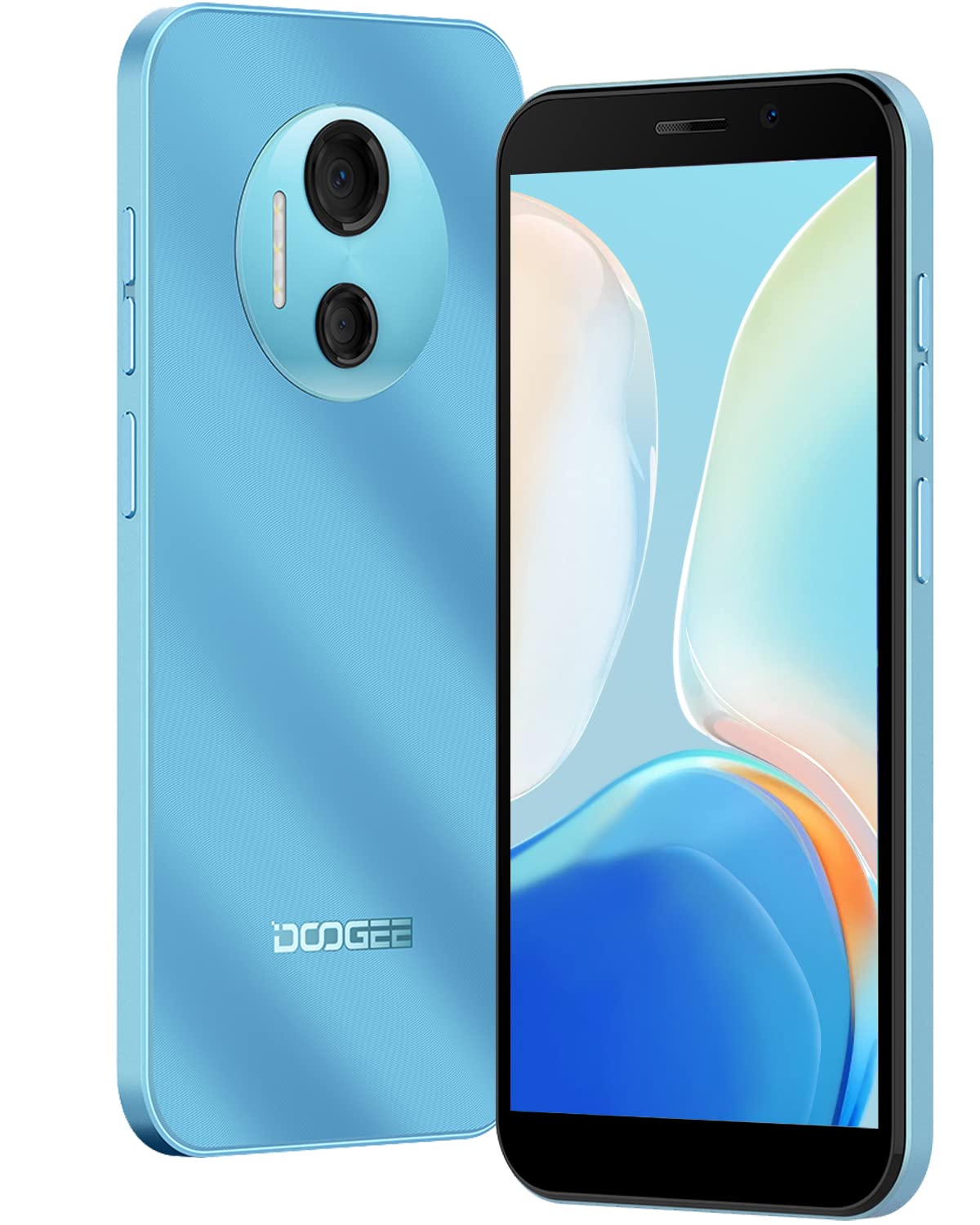 DOOGEE X97 Smartphone ohne Vertrag Günstig 4G Android 12 Handy, 6.0 Zoll HD+ Display, 3GB RAM 256GB (Erweiterbar) 2.0 GHz Processor, 4200mAh, 8MP+5MP Kamera 2023 Face ID/GPS Dual SIM Handys - Blau