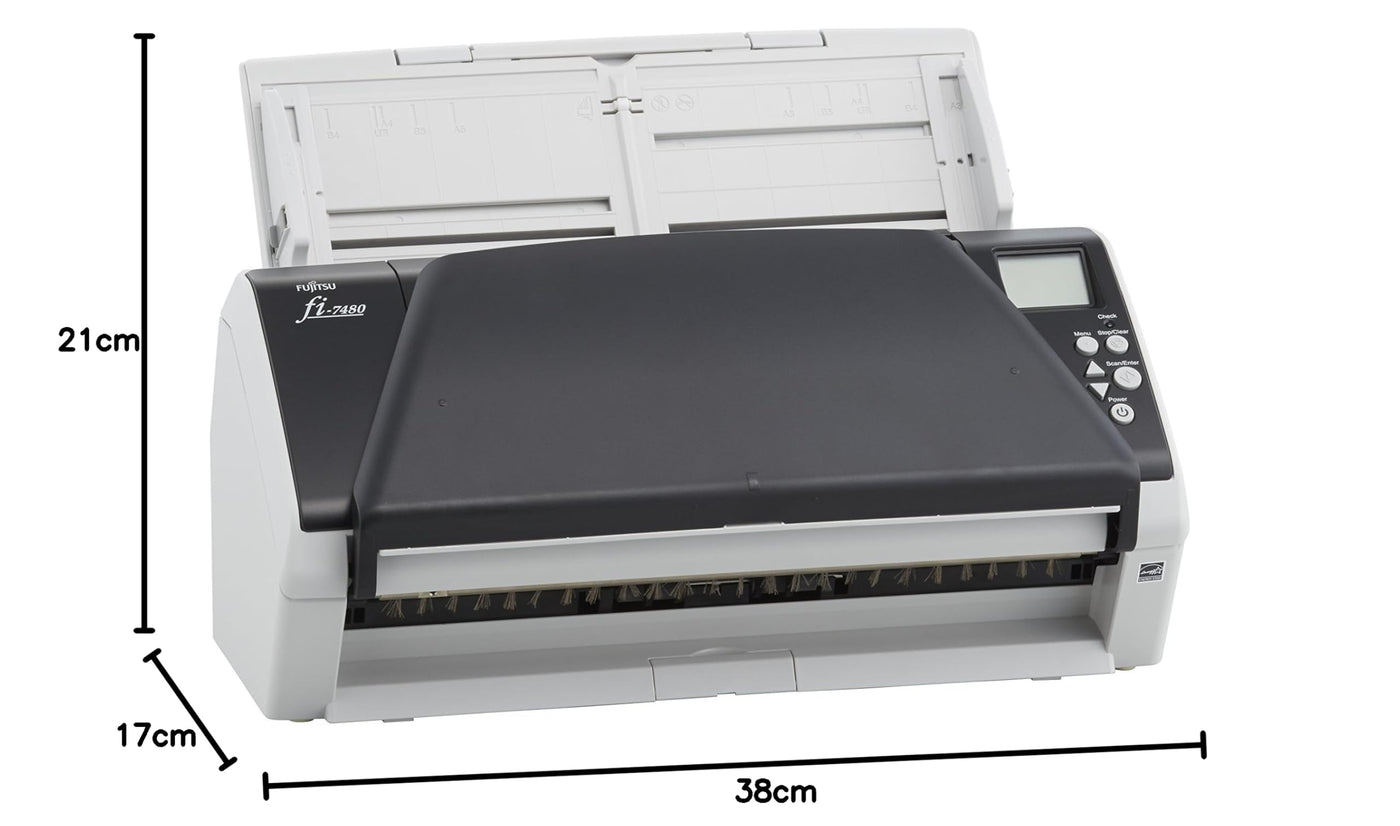 Fujitsu FI-7480 Scanner A3 USB 3.0 80 ppm/ 160 ipm 300Dpi, A4L ADF for up to 100 Sheets 80G/m², Supports Scanning A3 Format Doc