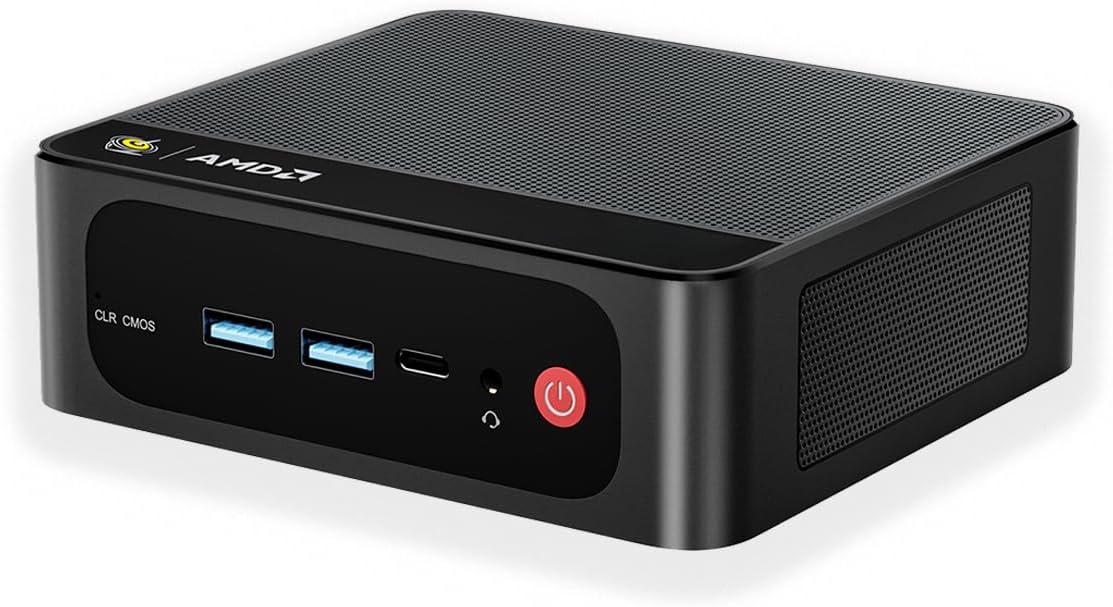 Beelink Mini PC AMD Ryzen 7 5850U(8C/16T,bis zu 4.4 GHz), SER5 Pro Mini Computer 32GB DDR4 1TB M.2 2280 PCIe3.0 SSD, 4K@60Hz Triple Output/WiFi 6/BT5.2/HDMI/DP/Type-C