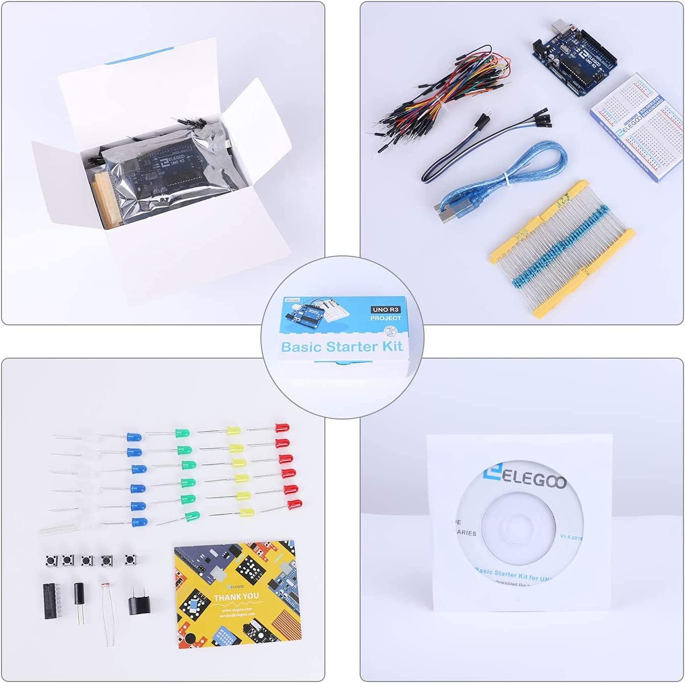 ELEGOO Basic Starter Kit Deutsch mit R3 Mikrocontroller Board