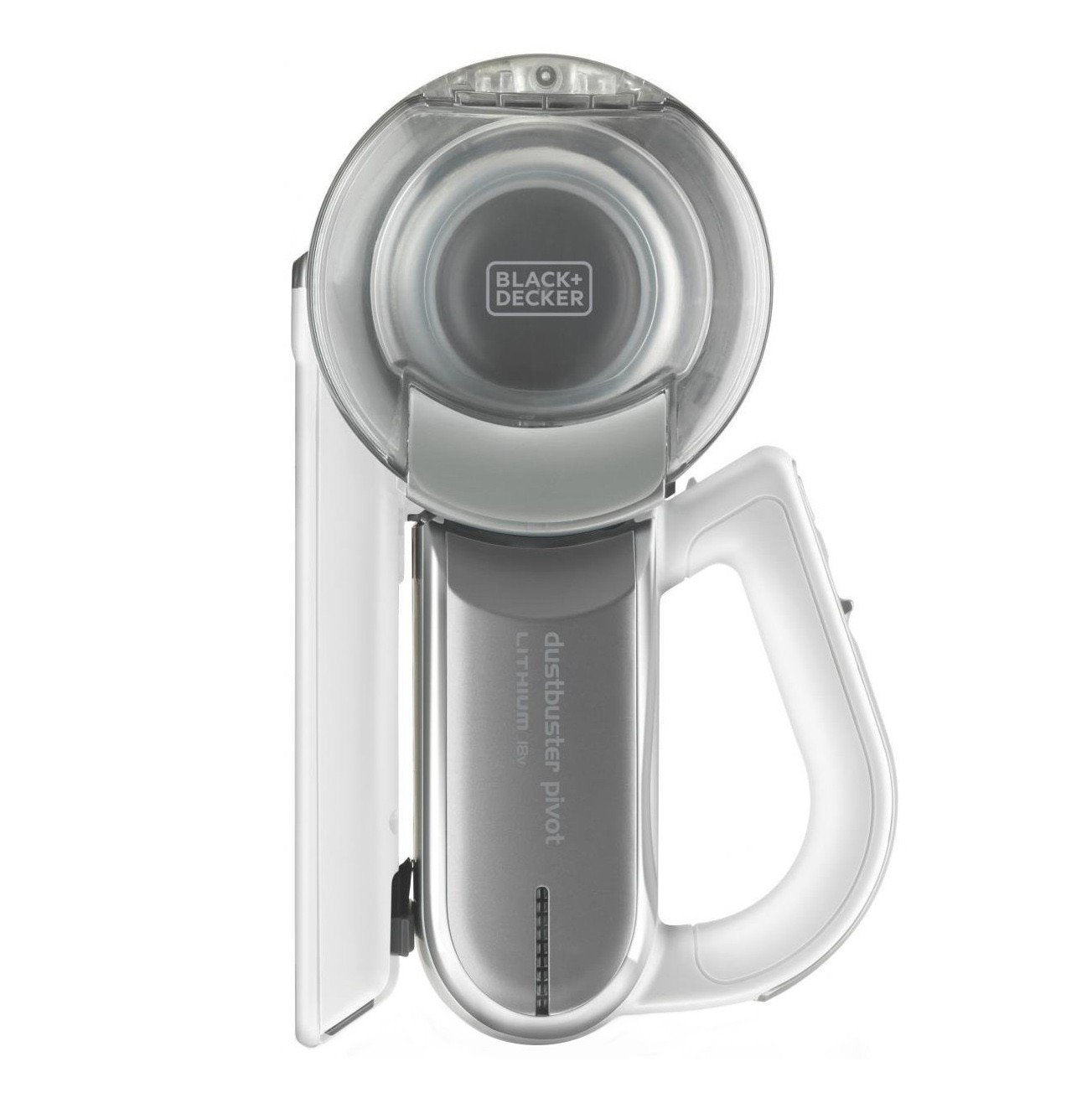 BLACK+DECKER Handstaubsauger Akku 18VDustbuster Pivot (mit Multi-Positions-Saugvorrichtung, kabellos, mit Ladestation mit Wandhalterung, Fugendüse und Polsterbürste) PV1820L