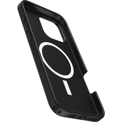 OtterBox Symmetry Series MagSafe Hülle für iPhone 16 Pro Max, stoßfest, sturzsicher, dünne Schutzhülle, 3X mehr Stürze als nach Militärstandard, Schwarz