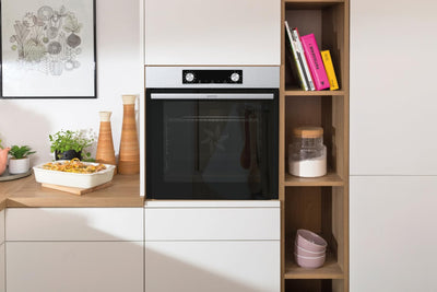 Gorenje OptiBake BOS 6737 E02X Einbau-Backofen / 77L / AquaClean/Heißluft/ExtraSteam/AirFry/PerfectGrill/Pizzamode 300°C/Edelstahl, Inox