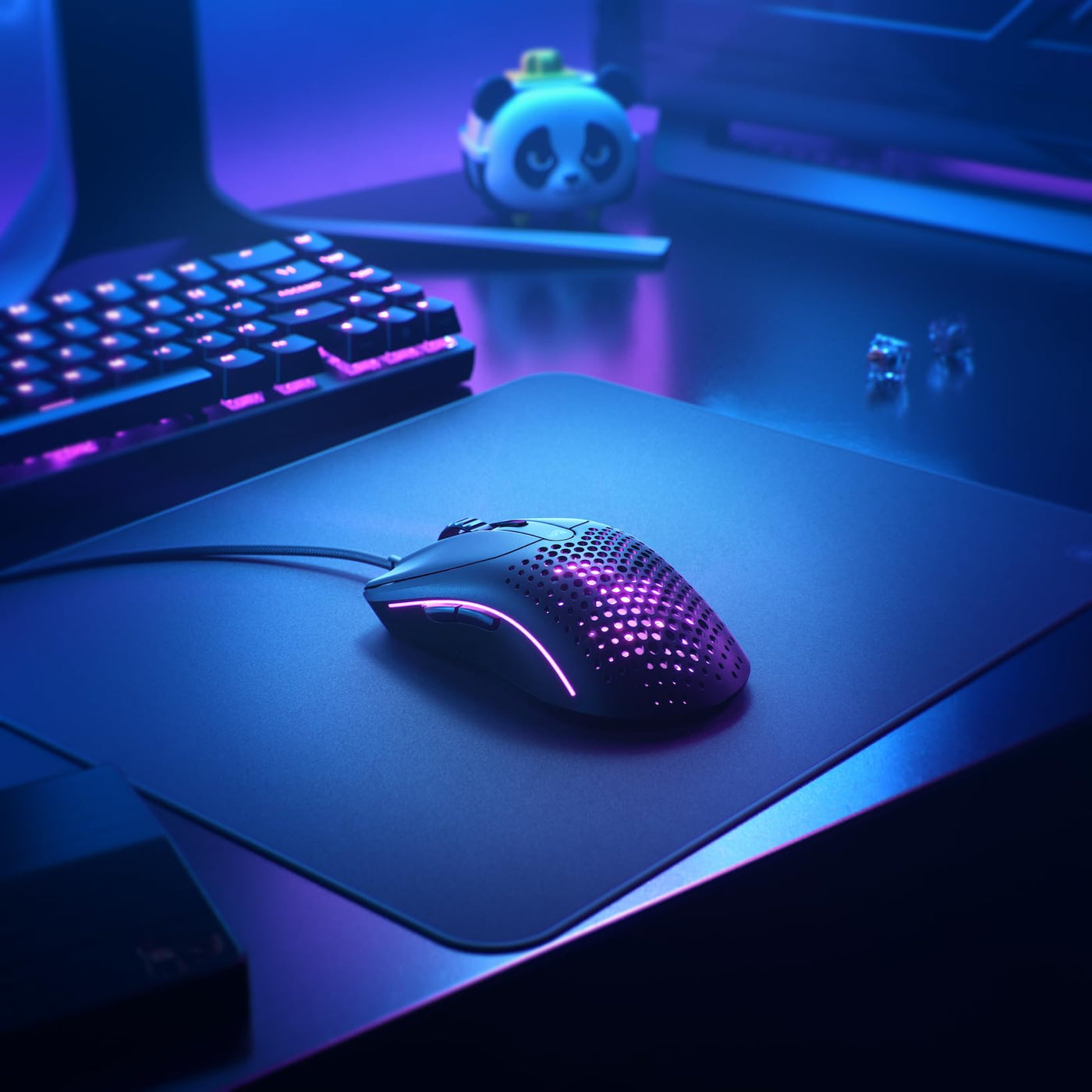 Glorious Gaming Model O 2 Wired Gaming Mouse – ultraleichte 59 g, FPS, 26.000 DPI, Motion-Sync, auf 80 Mio. Klicks ausgelegte Schalter, 6 programmierbare Tasten, beidhändig, RGB, PTFE-Füße – Schwarz