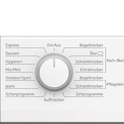 Beko DS843F3G0 b300 Wärmepumpentrockner, Wäschetrockner, Frontlader, 8 kg Beladungskapazität, 15 Programme, Sensortrocknung, Schonprogramm, Multifunktionsdisplay, Säulenfähig, Schontrommel, Weiß