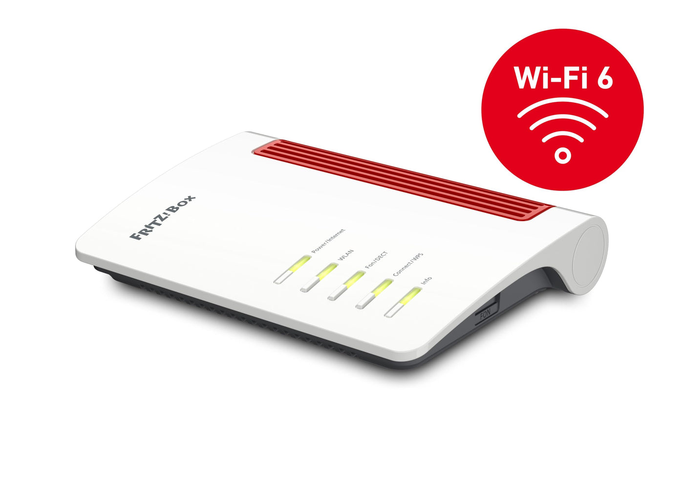 AVM Fritz!Box 4050 WLAN 6 Dual Band Router bis zu 3.000 Mbit/s, für Operator und ONT Modem 1x Wan Gb, 3X LAN Gb, 1x USB, Access Point, Mesh, DECT, Medienserver, VPN, VOIP