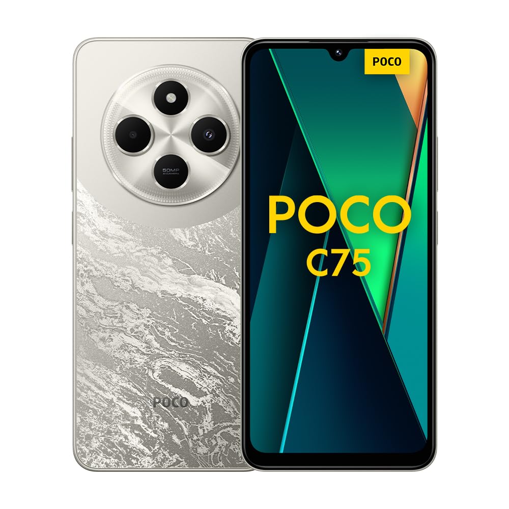 Poco C75 8GB 256GB Green, Android Smartphone, 2.0GHz, 6.88" Display, 50MP AI dual Camera, 5160mAH Battery