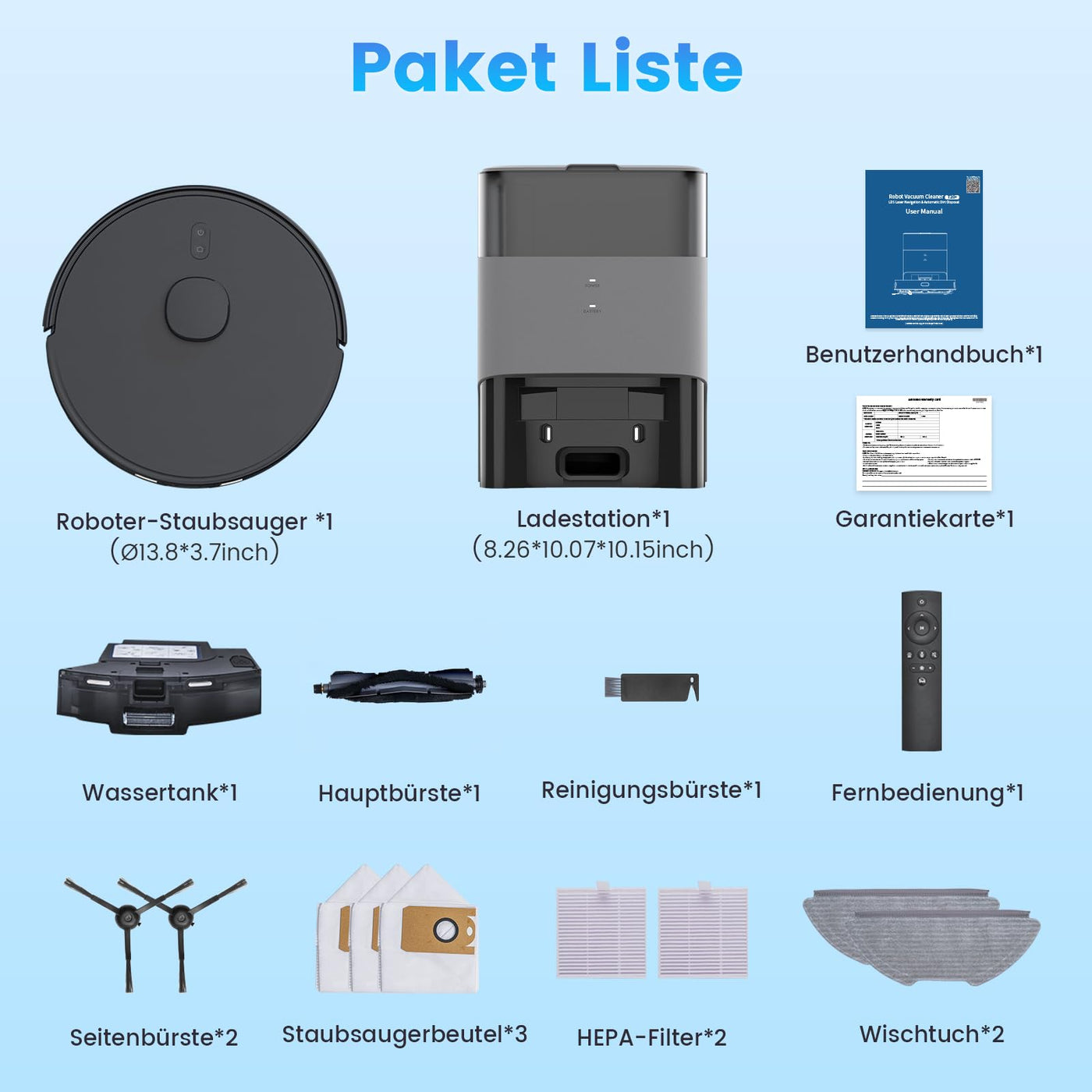 FIXR Saugroboter mit Wischfunktion und Absaugstation, 3.5L Staubsauger Roboter, LiDAR Navigation, 180Min Laufzeit Roboterstaubsauger für Teppich und Tierhaare, App/Alexa/Fernsteuerung Steuerung