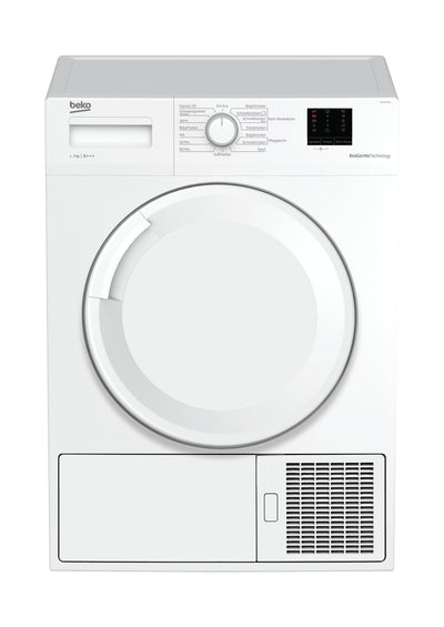 Beko DS7511PA b100 Wärmepumpentrockner, 7 kg, LED-Display, Aquawave Shcontrommel, 34 cm XL-Einfüllöffnung, Startzeitvorwahl, Kindersicherung, Knitterschutz, Weiß