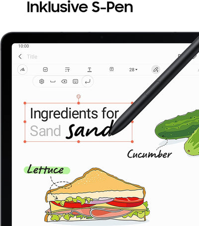 Samsung Galaxy Tab S7 FE, 12,4 Zoll, 64 GB interner Speicher, 4 GB RAM, Wi-Fi, Android Tablet inklusive S pen, Mystic Black