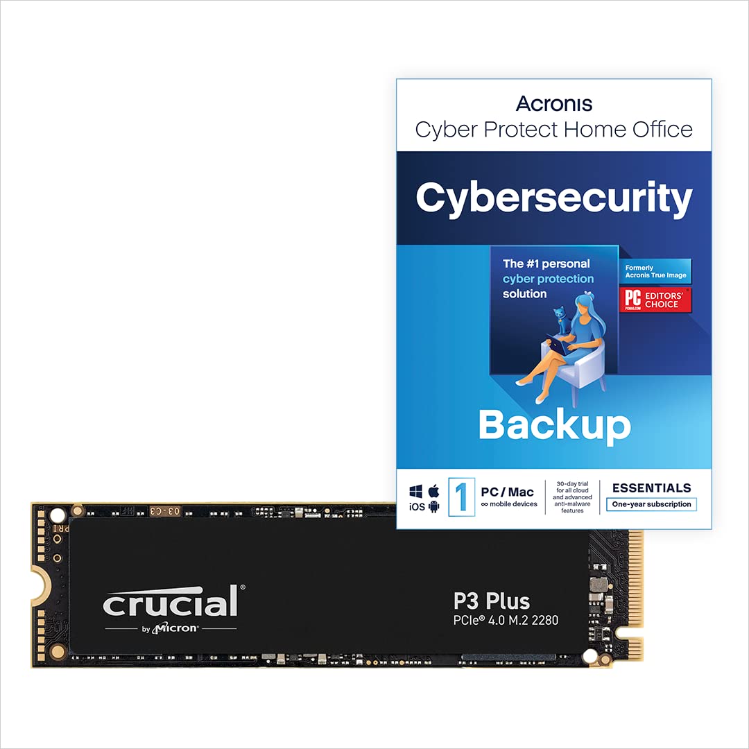 Crucial P3 Plus SSD 2TB M.2 PCIe Gen4 NVMe Interne SSD, 5.000 MB/s Lesen, 4.200 MB/s Schreiben, Kompatibel mit Laptop und Desktop, SSD Festplatte - CT2000P3PSSD801