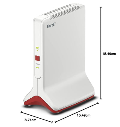 AVM FRITZ!Repeater 6000 (WiFi 6 Repeater mit drei Funkeinheiten: 5 GHz (2 x bis zu 2.400 MBit/s), 2,4 GHz (bis zu 1.200 MBit/s), 2,5-Gigabit-LAN, deutschsprachige Version)