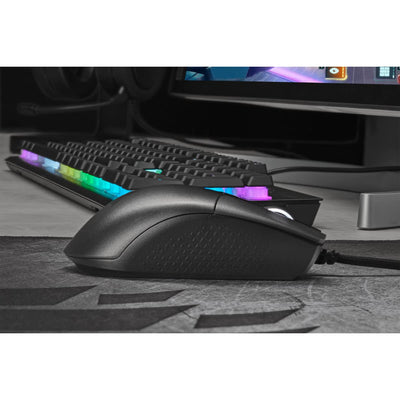 CORSAIR KATAR PRO XT Kabelgebundene Ultra-Light FPS Gaming Maus - 18.000 DPI - Symmetrische Form - Quickstrike Tasten - iCUE Kompatibel - PC, Mac, PS5, PS4, Xbox - Schwarz