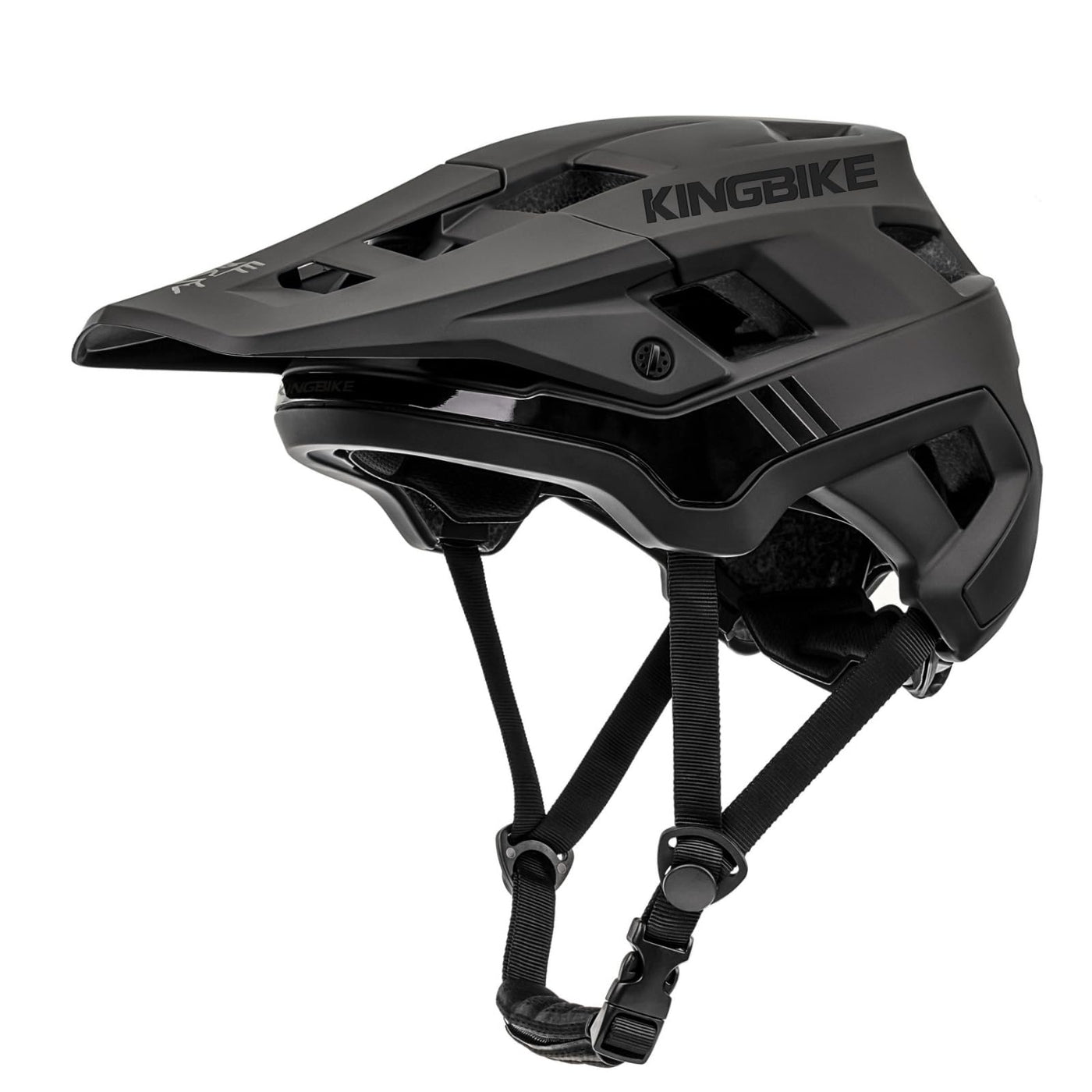 Fahrradhelm, Mountainbike Helm Helme für Männer Frauen Erwachsene Jugend (Schwarz, M(55-58CM))