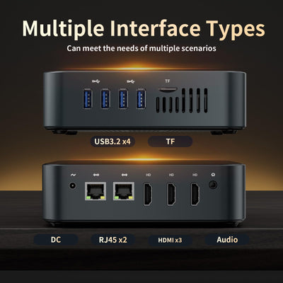 DreamQuest Mini PC Windows 11 Pro vorinstalliert,Intel Alder Lake 2025 New N150 (bis zu 3,6 GHz) 16 GB DDR4+512 GB M.2 SSD,Mini-Desktop-Computer 4K HD HDMI/WiFi 5/BT5.0/ für Business,Heimkino