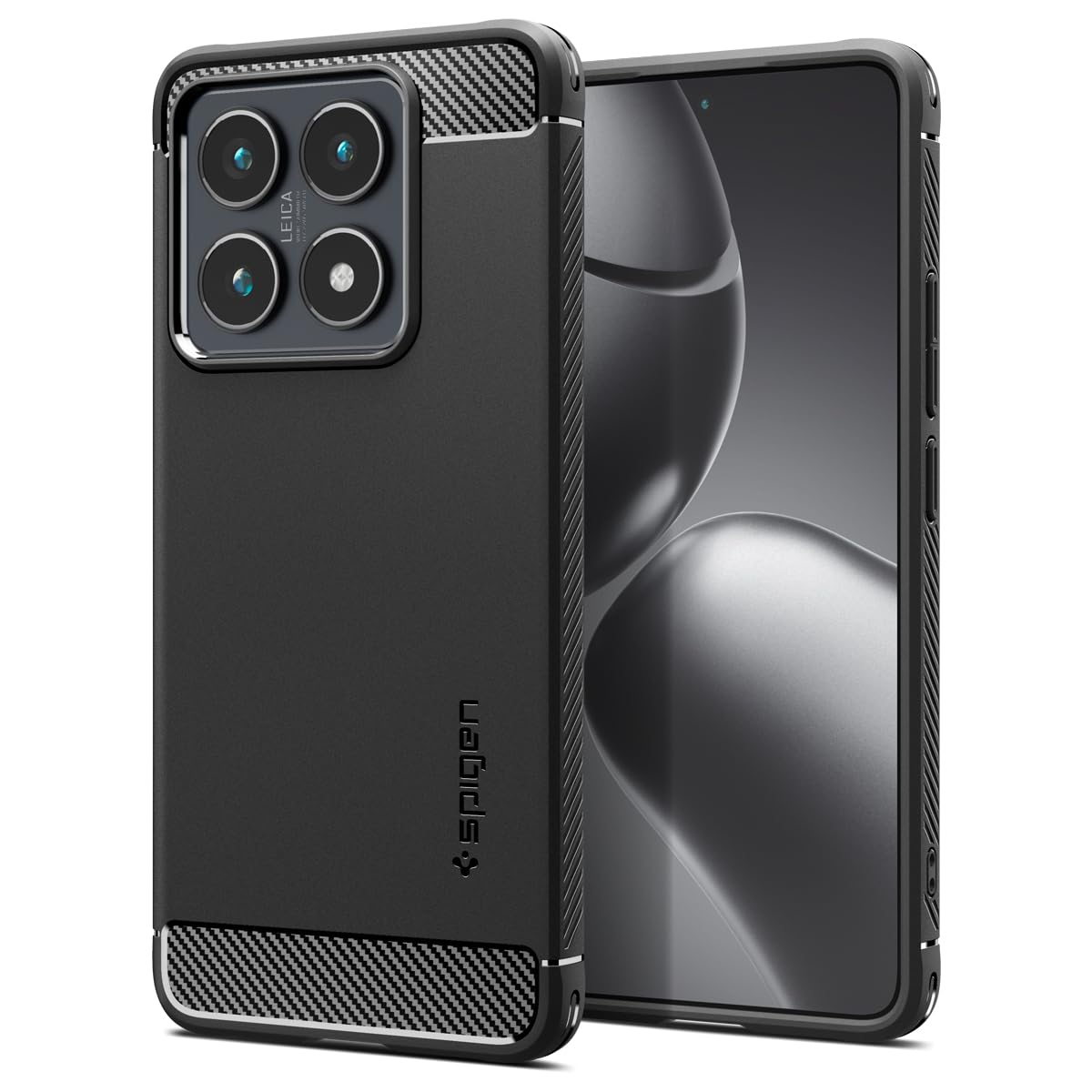 Spigen Rugged Armor Hülle Kompatibel mit Xiaomi 14T -Matte Black