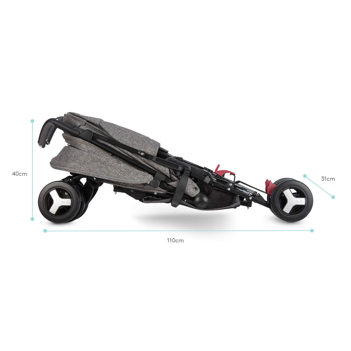 Silver Cross Reflex Kinderwagen, kompakt und leicht, voll neigbar, für Babys bis Kleinkinder, Premium-Kinderwagen – Brompton