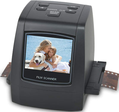 Digital Film Scanner, Eigenständiger Diascanner und Negativscanner Konvertiert Negative und Filmdias von 35mm, 126, 110, Super 8 und 8mm in JPEG-Bilder, 2,4" LCD-Display