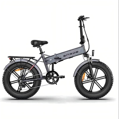 FREEJOYER Klapprad Elektrofahrräder, 20 Zoll Faltbare Elektrofahrrad für Damen und Herren mit 48V13Ah Akku, 25km/h, Ebike Max Reichweite 120 km, ENGWE EP-2PRO(Grau)