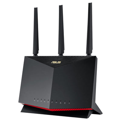 ASUS RT-AX86U Pro AX5700 AiMesh Dual Band WiFi 6 Gaming kombinierbarer Router (Tethering als 4G und 5G Router-Ersatz, PS5-kompatibel, Mobile Game Mode, AiProtection Pro, 2.5G Port, Gaming Port)