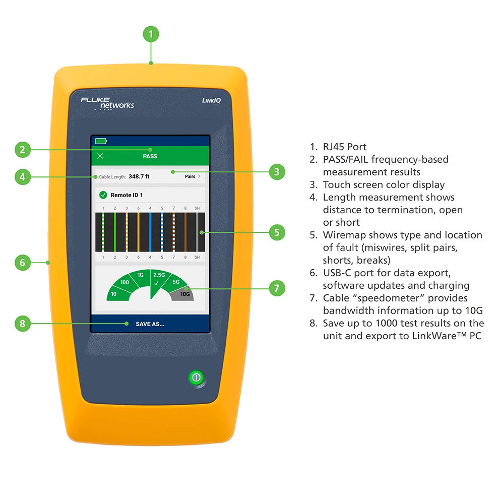 FLUKE networks Kabel- und Netzwerktester LIQ-100