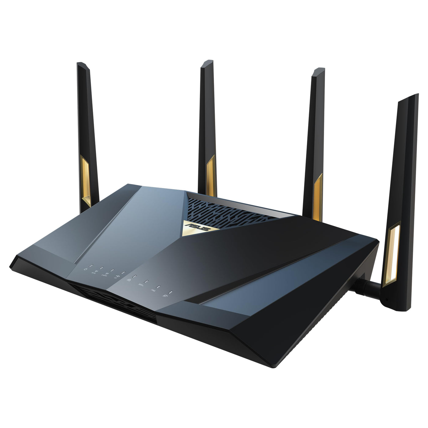 ASUS RT-BE88U Dualband WiFi 7 AiMesh Extendable Performance Dual-Band Router (WiFi 7, 4K-QAM, MLO, 2X 10G Ports, SFP+, 4X 2.5G Ports, Vier 1G Ports, bis zu 5X SSIDs, 34G WAN-LAN Kapazität, VPNs)