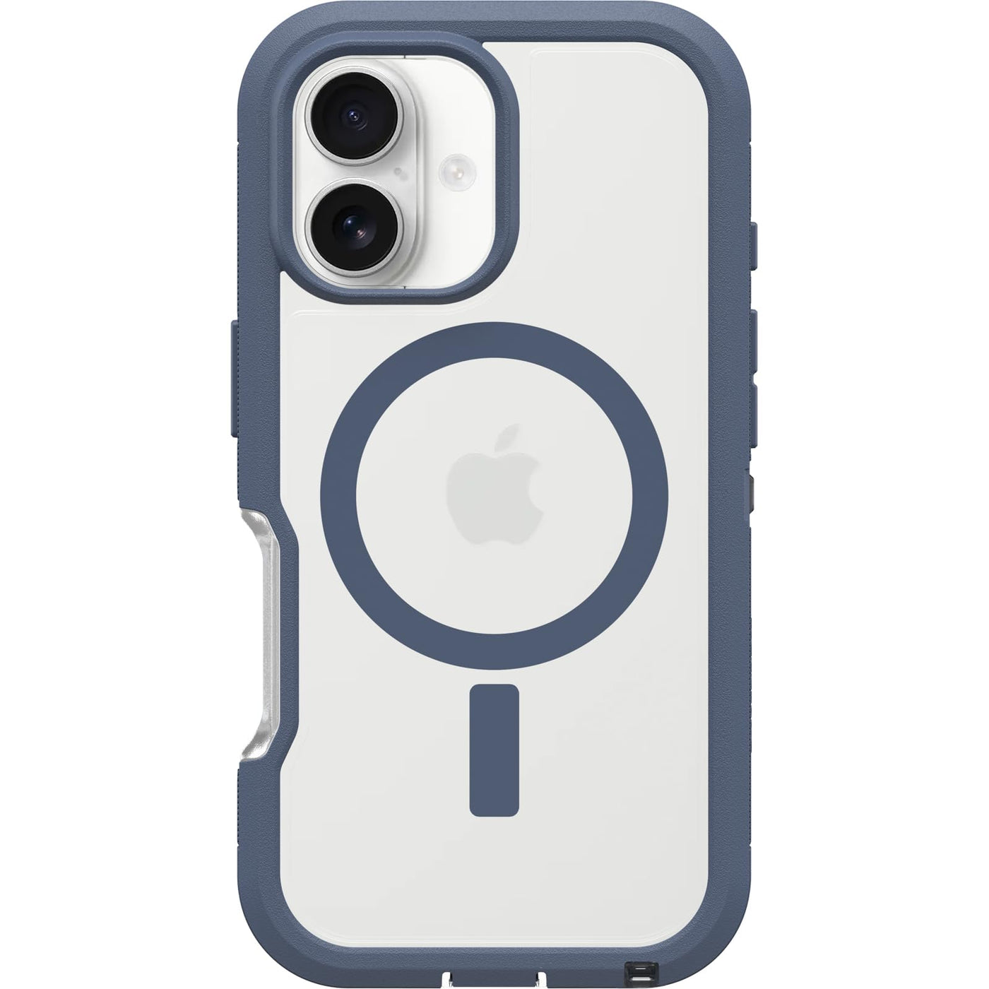 OtterBox Defender Series XT MagSafe Hülle für iPhone 16, stoßfest, Ultra-robust, schützende Hülle, 7X getestet nach Militärstandard, Transparent/Blau