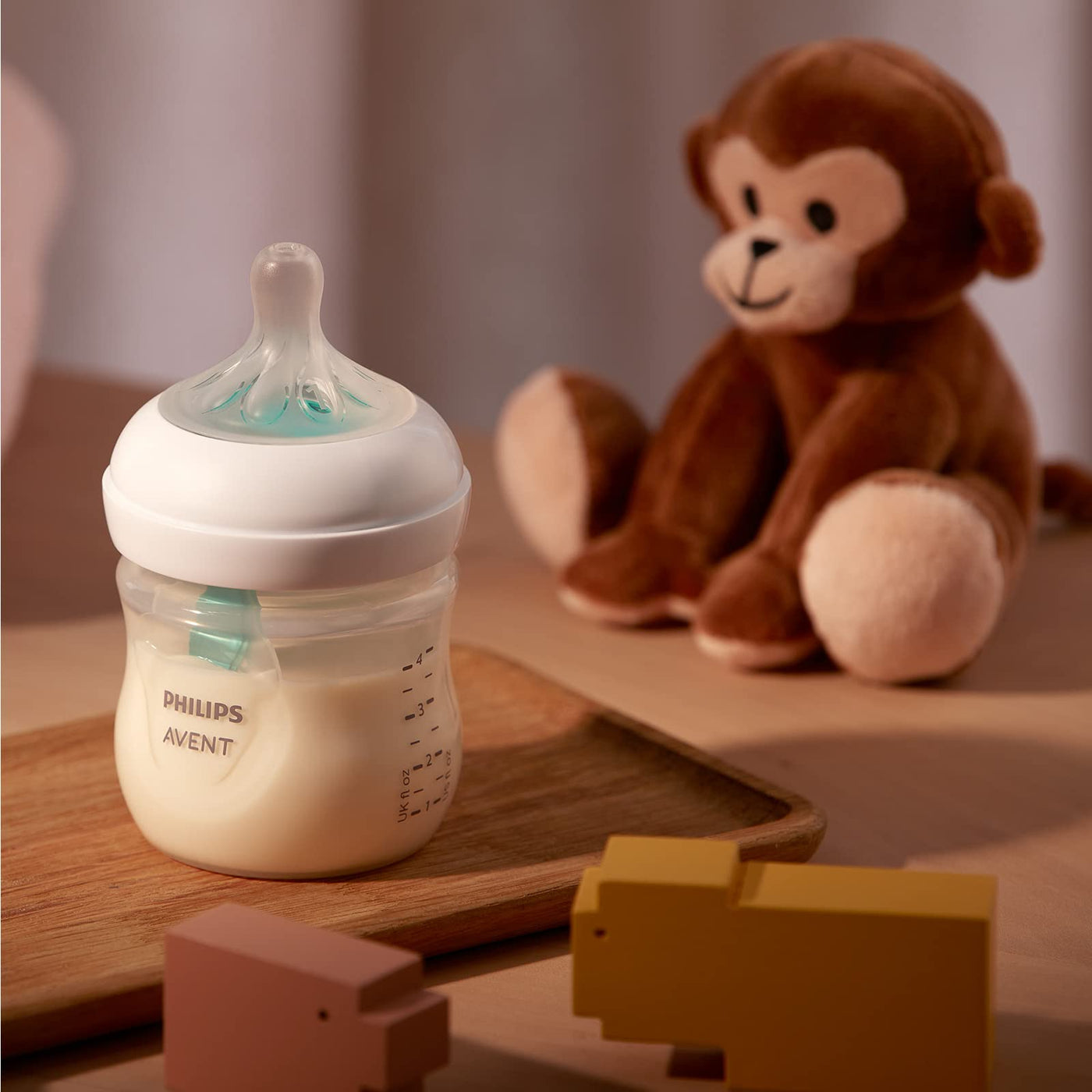 Philips Avent Babyflaschen Natural Response – 2x Babyflaschen mit AirFree Ventil, 125 ml, BPA-frei, für Neugeborene ab 0 Monaten (Modell SCY670/02)