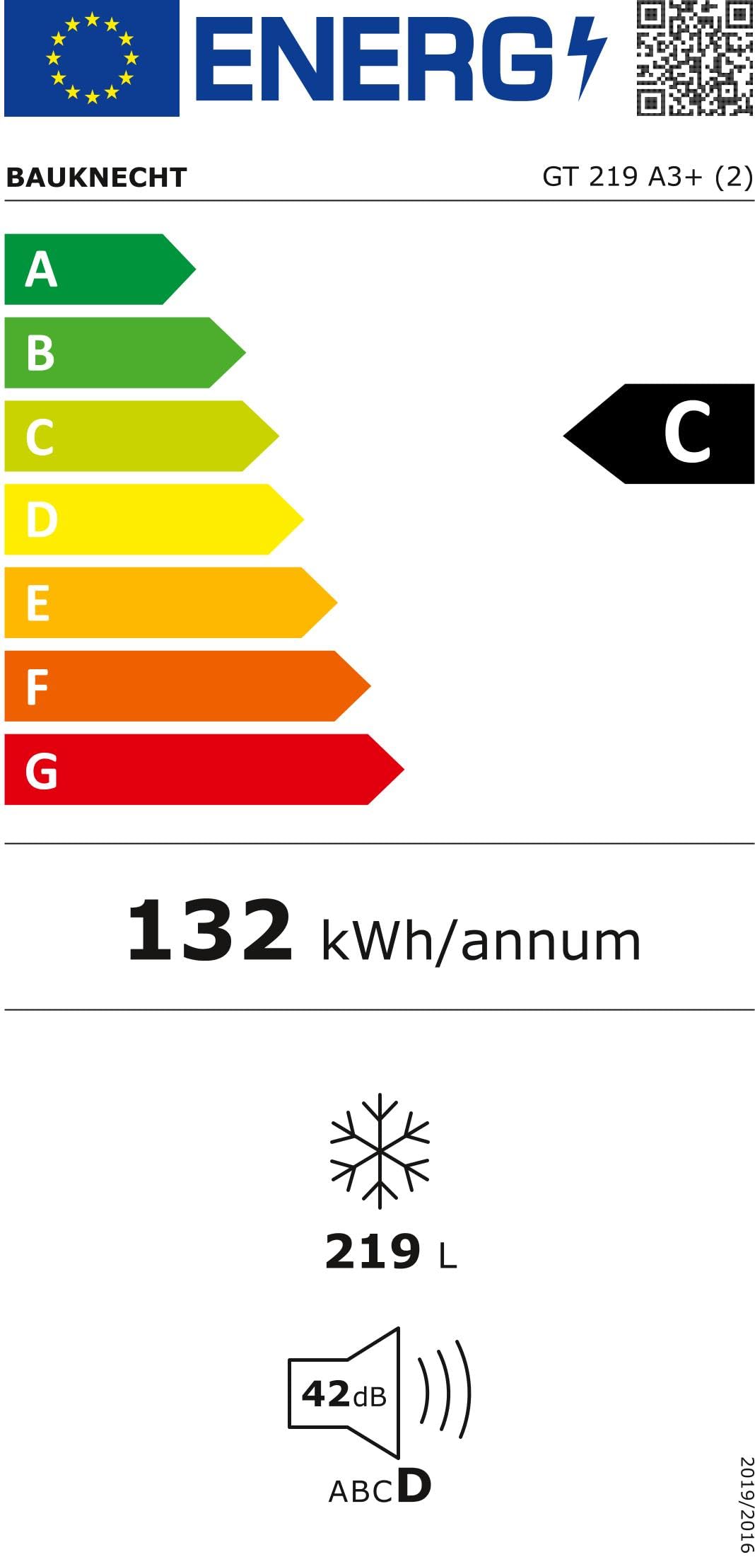 Bauknecht GT 219 A3+ Gefriertruhe/ Gefrieren: 215 L/ Supergefrieren/ SapceMax/ Innenbeleuchtung/ ECO Energiesparen/ Kindersicherung