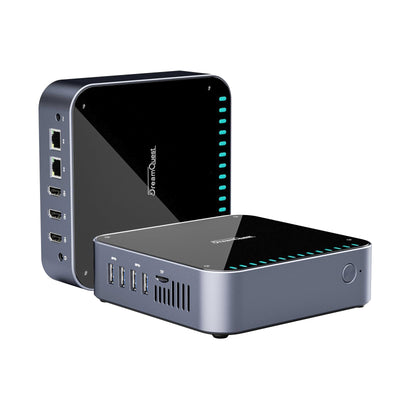 DreamQuest Mini PC Windows 11 16GB RAM 512GB M.2 SSD Intel N95 (bis zu 3.4Ghz) Micro Desktop Computer mit 4K HDMI/2x LAN/WiFi 5/Bluetooth4.2/USB3.2 für Office Business Klein PC Besser als N5105