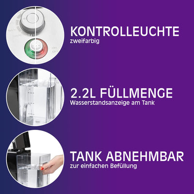 ProfiCook® Heißwasserspender | heißes Wasser in 3 Sekunden | Wasserkocher | 2,2 Liter Fassungsvermögen | kochendes Wasser auf Knopfdruck | Edelstahlgehäuse | Edelstahlanzeige | 2600 Watt | PC-HWS 1168