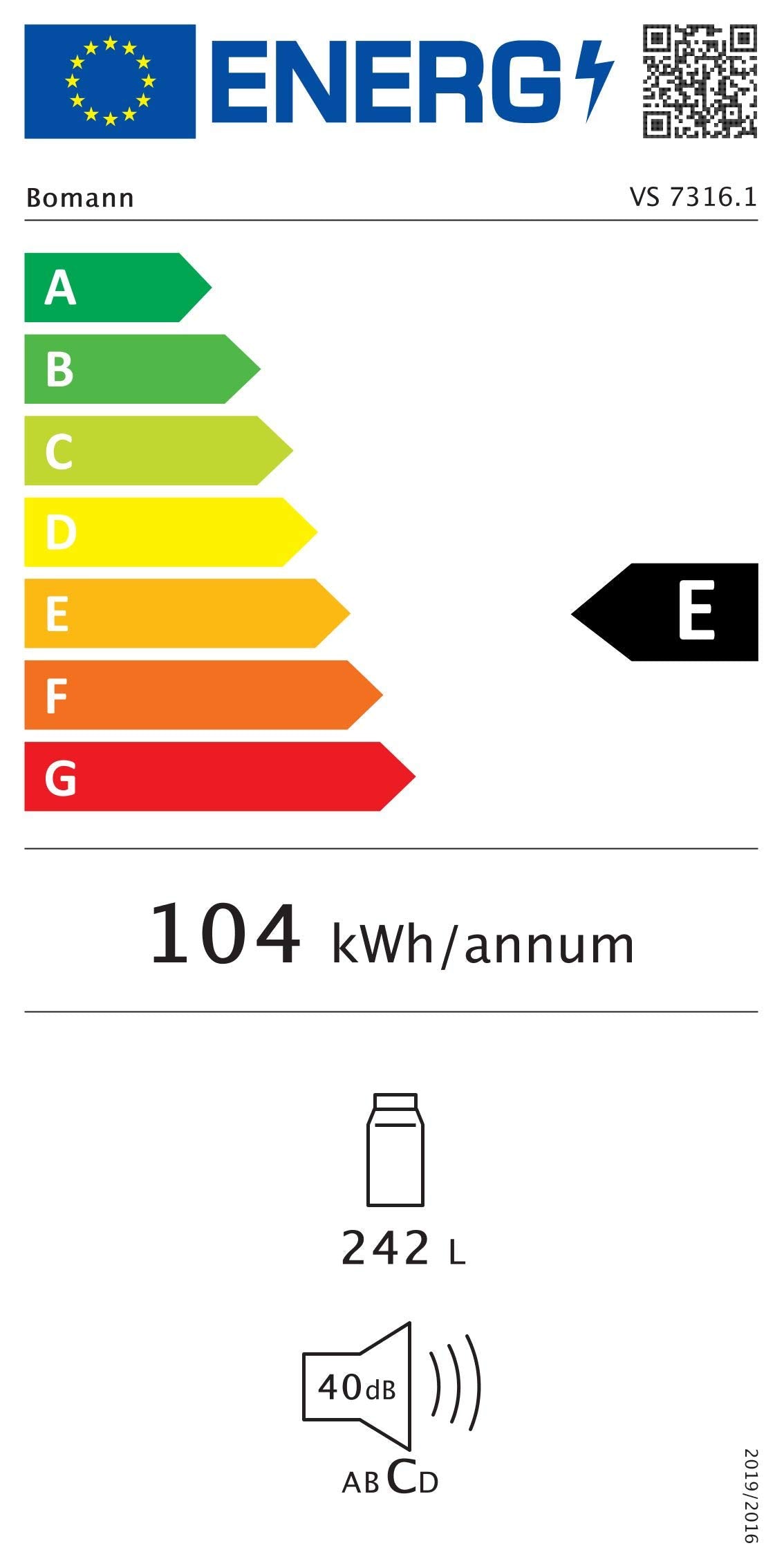 Bomann® freistehender Vollraumkühlschrank | Standkühlschrank groß 242 Liter | inkl. LED-Beleuchtung | ideal für Getränke und Lebensmittel | Türanschlag wechselbar | VS 7316.1 weiß