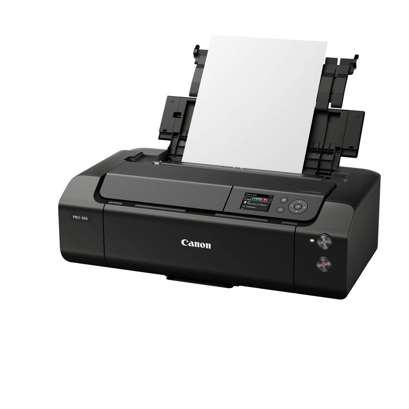 Canon imagePROGRAF PRO-300 A3+ Drucker Farbtintenstrahldrucker Fotodrucker (DIN A4, A3, A3+, 4800 x 2400 dpi, 7,5 cm LCD, WLAN, LAN, USB, AirPrint, PRINT App, 10 separate Tintentanks), schwarz