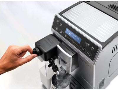 De'Longhi Autentica Cappuccino ETAM 29.660.SB Kaffeevollautomat mit LatteCrema Milchsystem, Cappuccino und Espresso auf Knopfdruck, Digitaldisplay mit Klartext, 2-Tassen-Funktion, silber