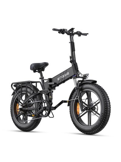 ENGWE E Bike Herren Klapprad Elektrofahrrad mit 20x4.0 Zoll Fat Tire,16Ah Herausnehmbarer Akku Lange Reichweite bis 150KM/110KM, Vollfederung, 8-Gang, Engine Pro/Engine Pro 2.0