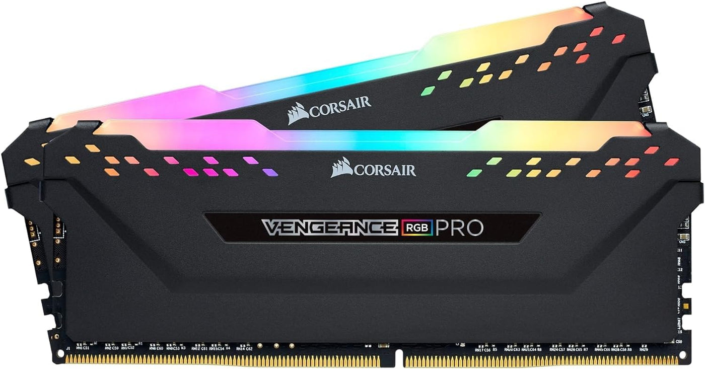 CORSAIR VENGEANCE RGB PRO 32GB (2x16GB) DDR4 3200(PC4-25600)C16 PC Arbeitsspeicher – schwarz