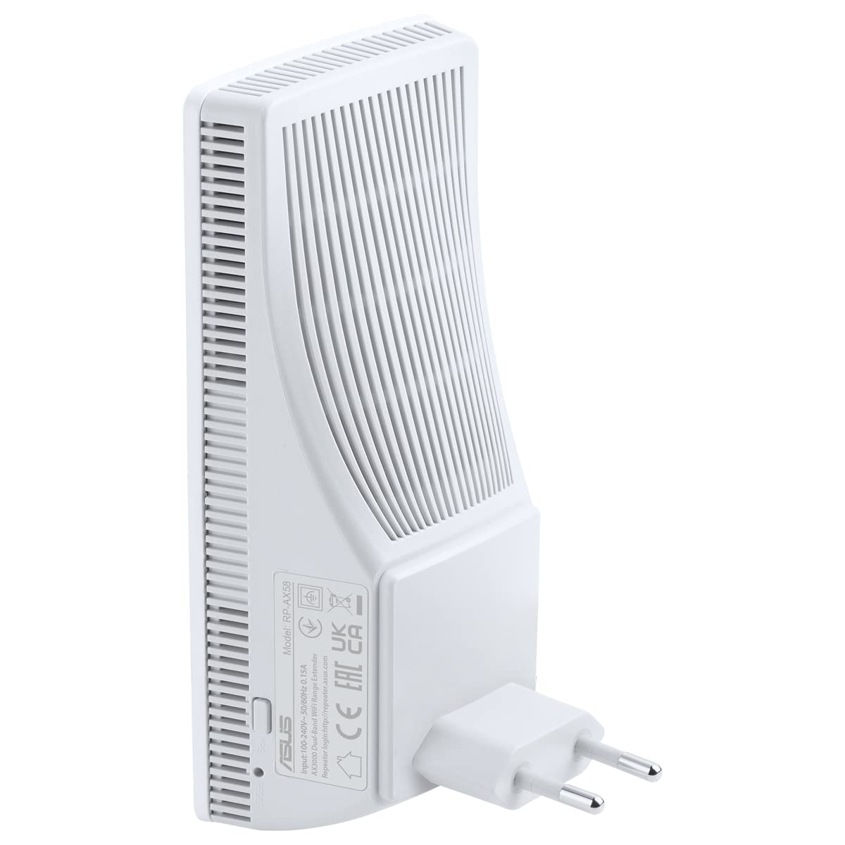 ASUS RP-AX58 AX3000 Dualband WiFi 6 Range Extender/AiMesh Extender (160 MHz Bandbreite auf 5GHz Kanälen, Einrichtung per App, große Kompatibilität)