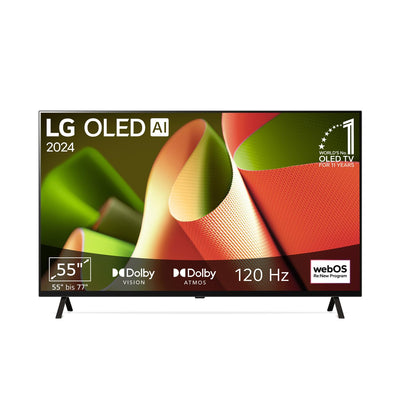 LG OLED55B4ELA TV 139 cm (55 Zoll) OLED Fernseher (α8 4K AI-Prozessor, webOS 24, Dolby Vision, bis zu 120Hz) [Modelljahr 2024]