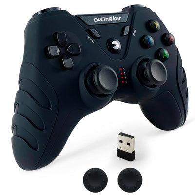 DuLingKer PC Controller Wireless, PS3 Controller PC Gamepad mit Hall Effect Joystick und Dual Vibration, 2,4G Wireless Gaming Controller für PC Windows, Laptop, PS3, Android TV, Steam, Raspberry Pi