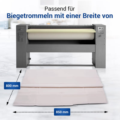 VIOKS Walzenbezug für Mangel Bügelmaschine, Mangelbezug 85cm für Automatische Bügelmaschine Walzenbezug, Heissmangel Bügelmaschine Automat