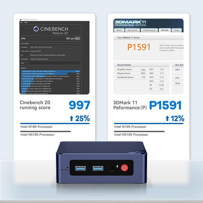 Beelink S12 Pro Mini PC 12th Gen Intel Alder Lake-N100 Processor (up to 3.40GHz),16G DDR4+500G PCIe SSD Mini Computer 2xHDMI/WiFi6/BT5.2/4K@60Hz