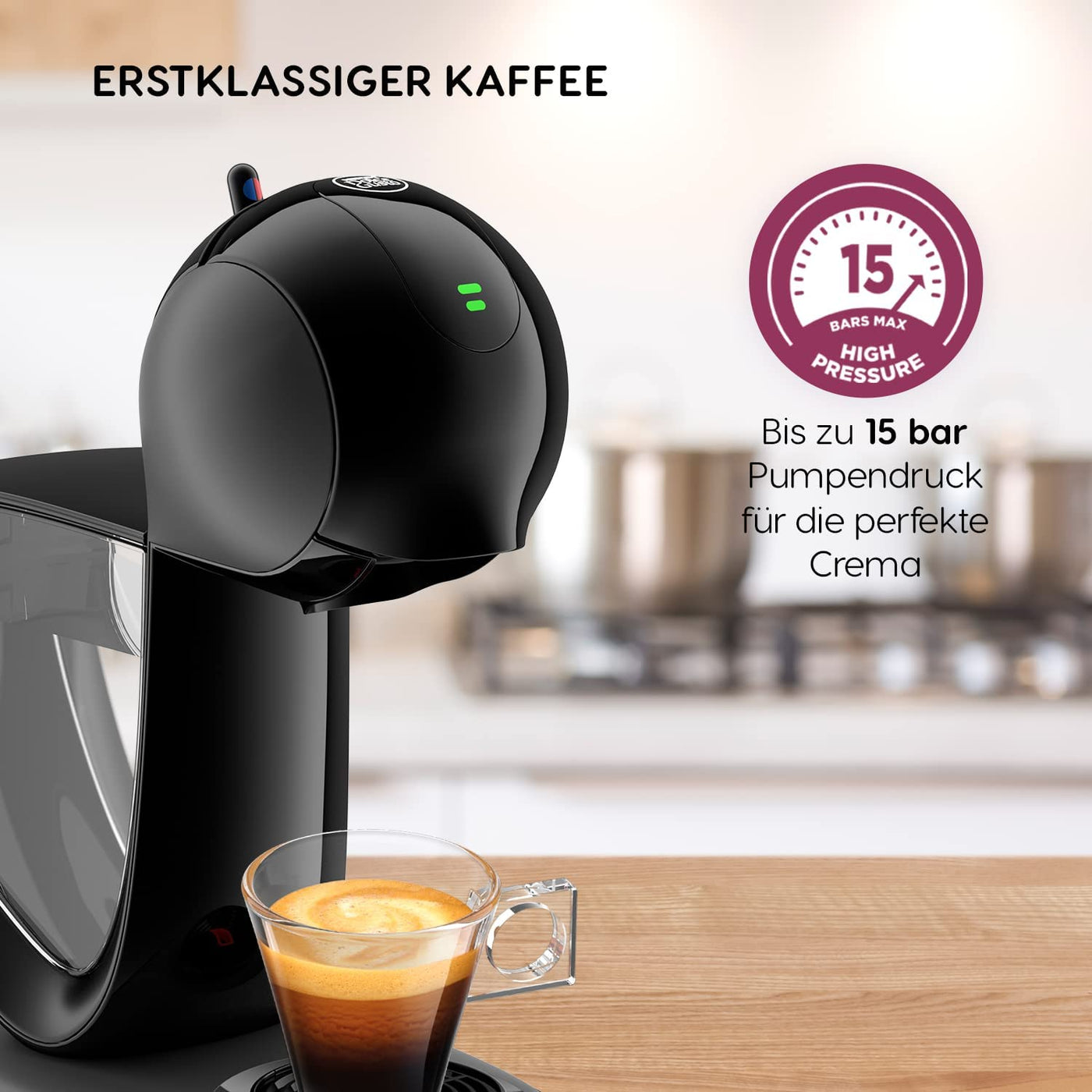 NESCAFÉ DOLCE GUSTO INFINISSIMA TOUCH by KRUPS schwarz automatische Kaffeekapselmaschine